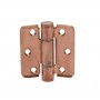 Unsprung Toilet Cubicle Hinges in Brushed Copper Finish