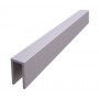 4 metre Aluminium U Channel Headrail for 13mm Board 