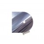 Cubicle Polished Aluminium D Section Headrail End Cap 
