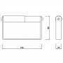 Aluminium Toilet Roll Holder Line Drawing