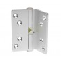 Cranked Rise and Fall Cubicle Hinges in Satin Anodised Aluminium