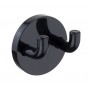 Black Nylon Double Coat Hooks for Cubicles