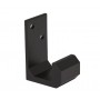 Cubicle Coat Hook in Matte Black