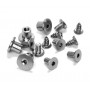 Cubicle Hinge Bolt Through Fixings and Screws for 13mm Board