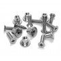 Grade 316 Hinge Bolt Through Fixings for 20mm Partition