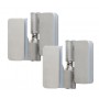 Satin Stainless Steel Glass Patch Fitting Hinges 