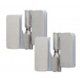 Satin Stainless Steel Glass Patch Fitting Cubicle Hinges