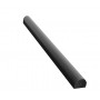 Matte Black 3.5 metre D Section Toilet Cubicle Headrail 