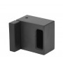 Matte Black Cubicle Lock Keep with Buffer for 20mm Partition