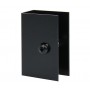 Matte Black Cubicle U Bracket for 20mm Partition