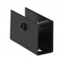 Matte Black Cubicle U Bracket for 20mm Partition