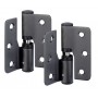 Satin Matte Black Gravity Hinges for Toilet Cubicles