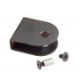Matte Black U Shaped Toilet Cubicle Brackets for 13mm Board