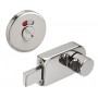 Toilet Cubicle Lock in Polished Finish with Emergency Release