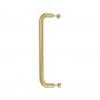 19mm Satin Brass Bolt Through Disc Pull Handles for Cubicle Doors