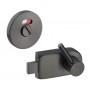 Satin Matte Black Disabled Toilet Cubicle Indicator Bolt with Emergency Release