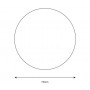 Male Toilet Sign for Toilet Doors in Satin Stainless Steel Line Drawing