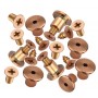 Copper PVD stainless steel Hinge fixing pack for 13mm doors