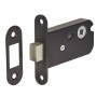 Matte Black Cubicle Mortice Deadbolt with 57mm Backset
