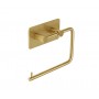 Stick on Toilet Roll Holder in Satin Brass