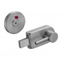 Satin Stainless Steel Toilet Cubicle Lock with Indicator and Hexagonal Key Release