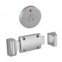 Modern Satin Anodised Aluminium Slide Indicator Bolt with Keep